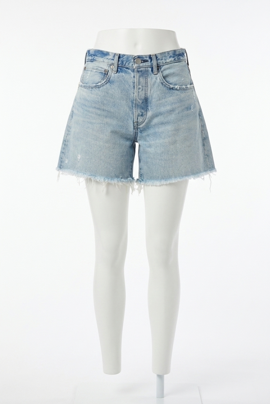 NEW MOUSSY nolita shorts in light blue